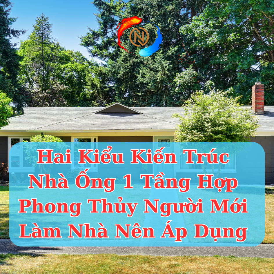 Hai Kiểu Kiến Trúc Nhà Ống 1 Tầng Hợp Phong Thủy Người Mới Làm Nhà Nên Áp Dụng